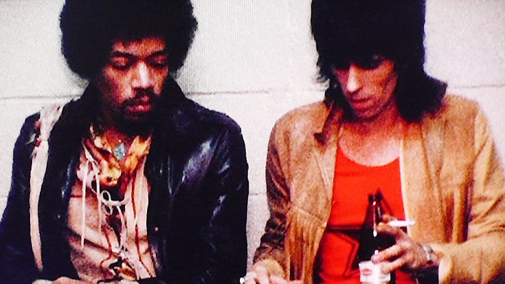 Metragem extremamente rara de Jimi Hendrix e Rolling Stones Backstage- Relógio o que Hendrix faz!  |  Society of Rock Vídeos