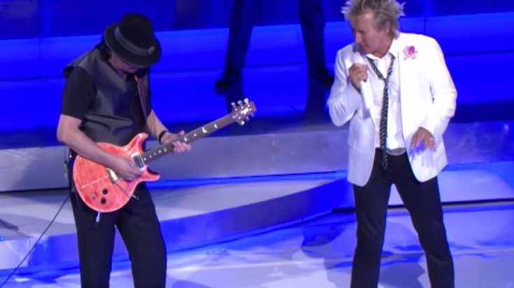 Rod Stewart & Santana Perform Live In Las Vegas | Society Of Rock Videos