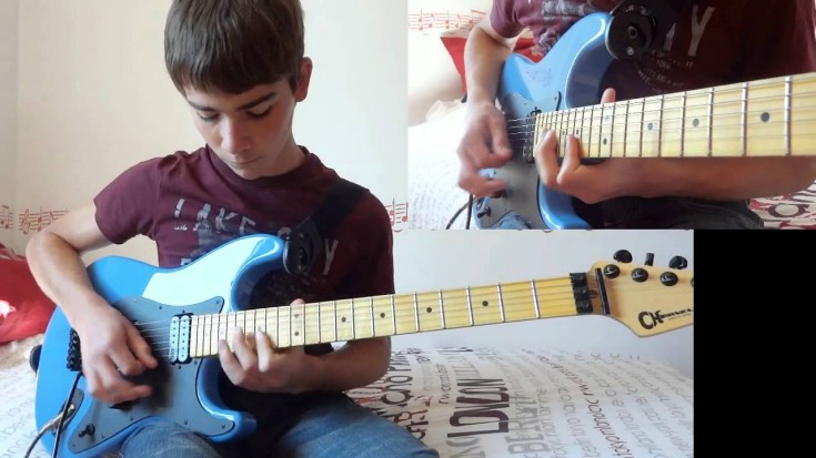 14-Year-Old Kid Plugs In His Guitar And Absolutely Crushes Lynyrd Skynyrd’s “Free Bird” Solo | Society Of Rock Videos