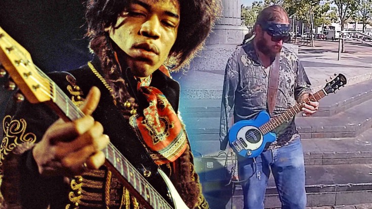 One-Armed Guitarist Gives Incredible Performance of Jimi Hendrix’s ‘Voodoo Child’ ! | Society Of Rock Videos