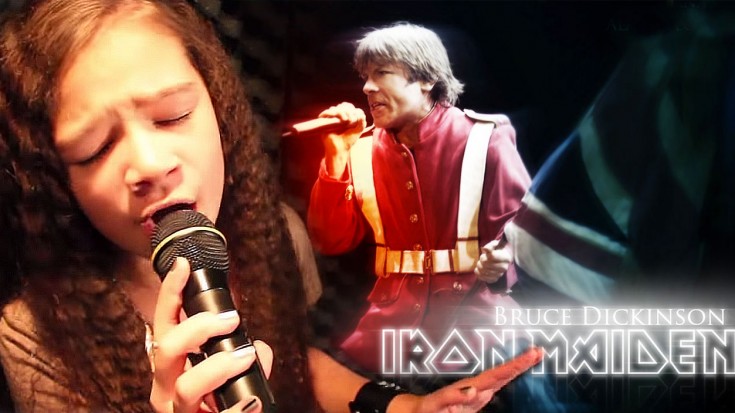 Iron Maiden: “The Trooper” cover by 11-Year-Old Sara & Motion Device | Society Of Rock Videos
