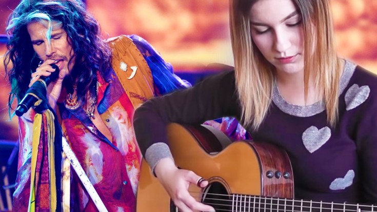 This 16-Year-Old Girl’s Acoustic Performance Of “Dream On” Will Bring You To Tears | Society Of Rock Videos