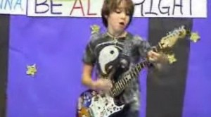 12-Year-Old Rocks AC/DC’s “Back In Black” At Junior High Talent Show