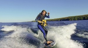 He Jumps On His Surf Board With A Guitar, The Result Is Unbelievable