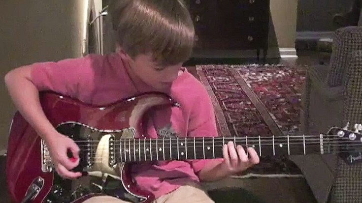 9-Year-OId Boy Picks Up Guitar, But What He Does Next Is Mindblowing | Society Of Rock Videos
