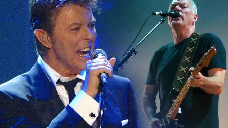 Pink Floyd S David Gilmour Unites With Rock Legend David Bowie For