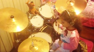 This 4-Year-Old Girl SLAYS Pink Floyd’s “Hey You” On The Drums