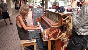 Homeless Man Starts Playing On A Public Piano And Stops Everyone In Their Tracks