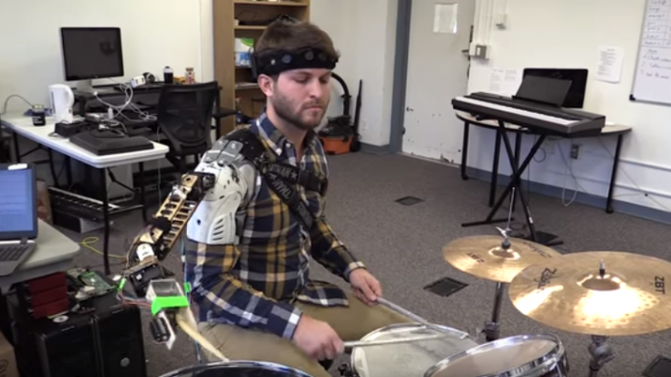 Need An Extra Hand? This Wearable Robotic Limb Makes Thrashing Easier For Drummers | Society Of Rock Videos