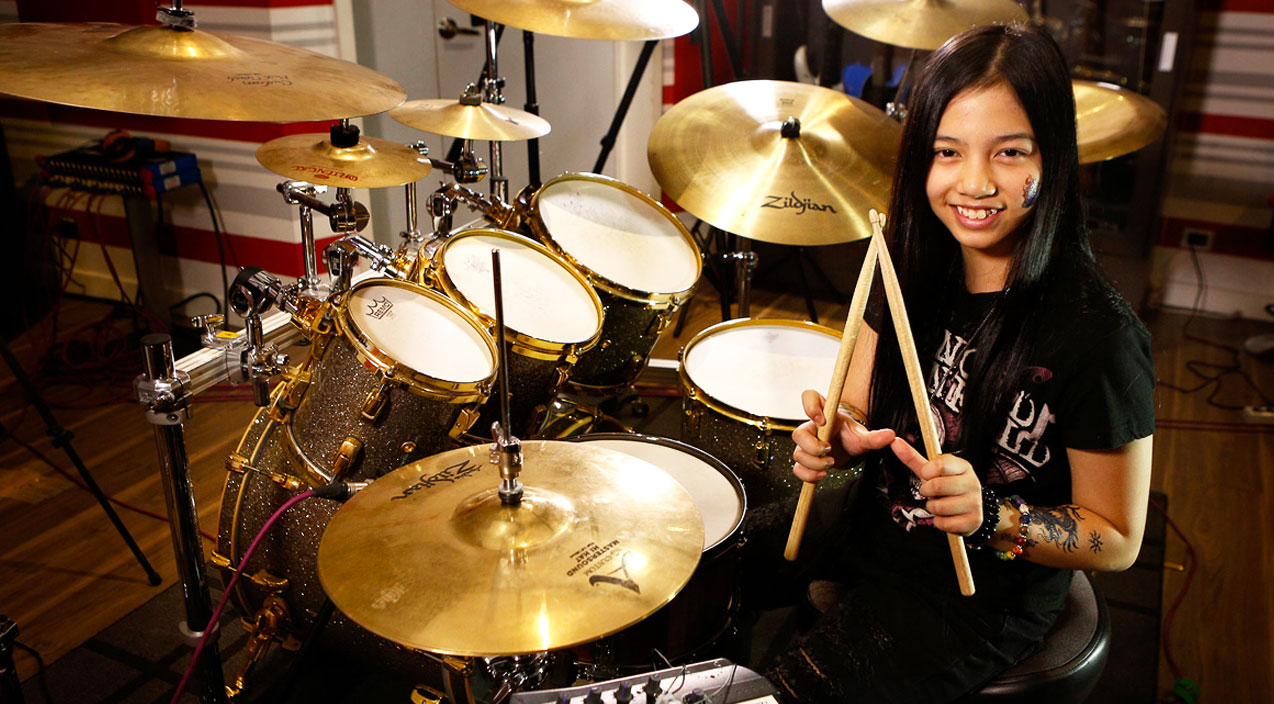 12 Year Old Girl Drums "Tom Sawyer," And You Won't B...