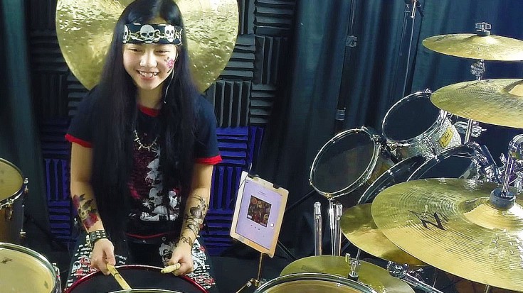 She’s Only 12 – But What This Drummer Does With A Metal Classic Is Absolutely INSANE! | Society Of Rock Videos