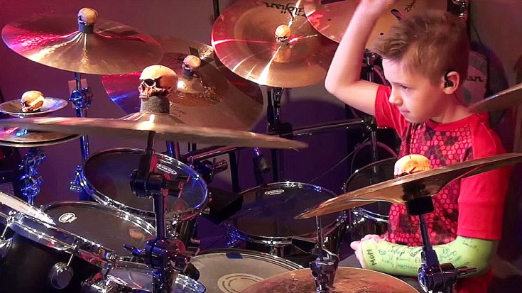 9-Year-Old Drum Sensation Turns It Way, Way Up For Quiet Riot’s “Bang Your Head” | Society Of Rock Videos