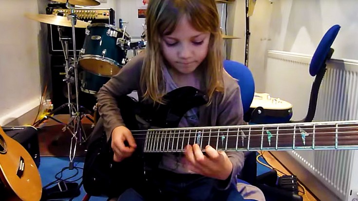 Tiny, But Fierce: Little Rock N’ Roller Picks Up Guitar, SHREDS Metal | Society Of Rock Videos