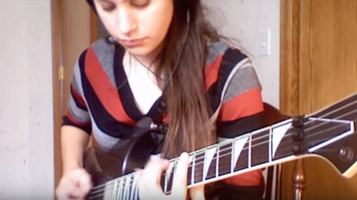 Girl Starts Shredding Face-Melting MEGADETH Solo, Leaves Us In Awe | Society Of Rock Videos