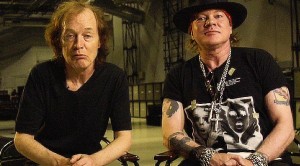EXCLUSIVE: Axl Rose Appears On Camera With AC/DC Bandmates For The First Time