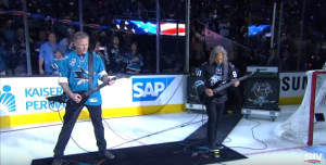 James Hetfield And Lars Ulrich Perform National Anthem Before Stanley Cup Finals