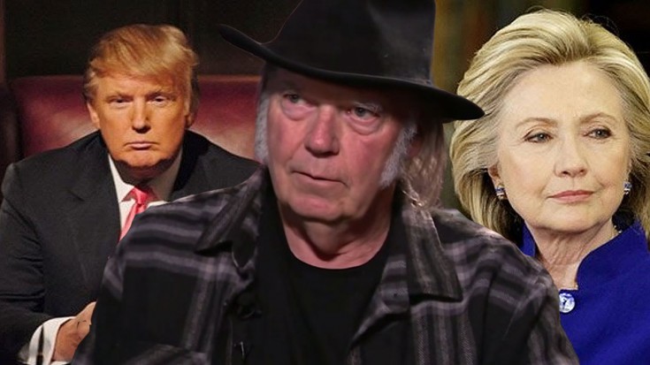 Clinton Or Trump? Neil Young Has The Answer And It Might Shock You | Society Of Rock Videos
