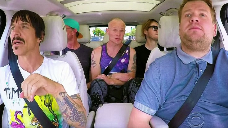 When The Red Hot Chili Peppers Get Into A Car With James Corden, THIS Is What Happens | Society Of Rock Videos
