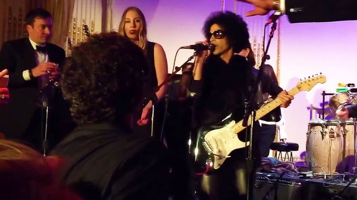 RARE Footage Of Prince SHREDDING At SNL’s Starstudded 40th Anniversary After-Party | Society Of Rock Videos