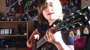 9 Year Old Geai Has Something To Prove By Cover AC/DC’s ‘Shot Down In Flames’! (Watch)