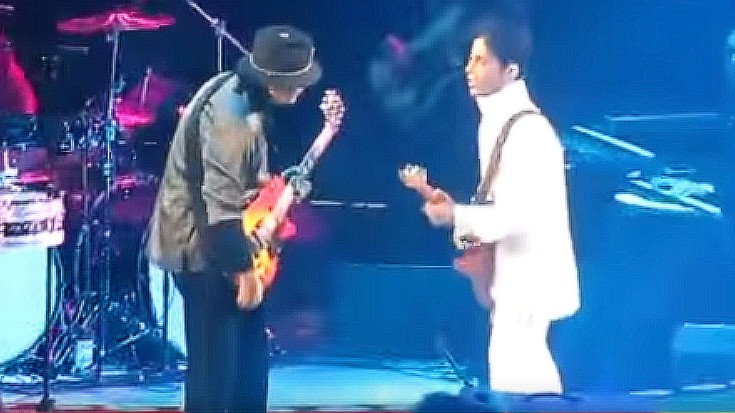 Caught On Camera: Carlos Santana Jams With Prince, And It’s Almost Too Awesome To Handle | Society Of Rock Videos