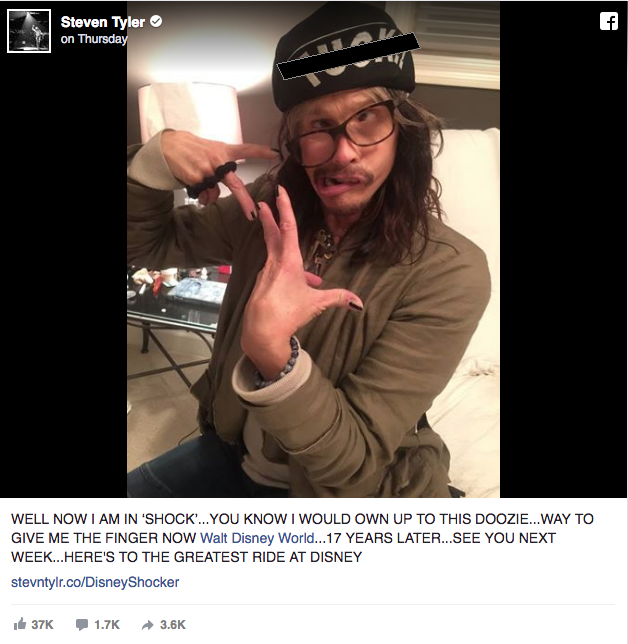 Disney Finally Removes Steven Tyler s Crude Hand Gesture from