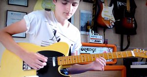 14-Year-Old Kid Uses Not One, But Two Guitars To Craft Killer “Sweet Home Alabama” Cover