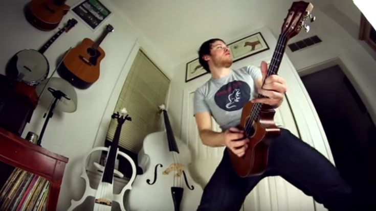 Guy Destroys Metallica Solo On the Ukulele – Absolutely Epic | Society Of Rock Videos