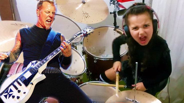 5-Year Old Rips Incredible Drum Cover Of Metallica’s “Enter Sandman”! | Society Of Rock Videos