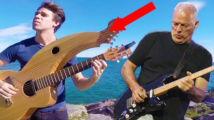 Man Plays Pink Floyd’s ‘Hey You’ On Harp Guitar—Keep An Eye The Top Guitar Neck | Society Of Rock Videos