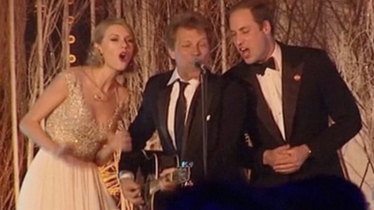 Bon Jovi, Taylor Swift Sing ‘Livin On A Prayer’- But You’ve Gotta Hear Prince William Sing Along | Society Of Rock Videos