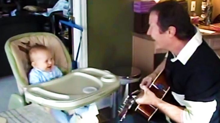 Baby Has Priceless Reaction When His Dad Plays Neil Young For Him For the First Time! | Society Of Rock Videos