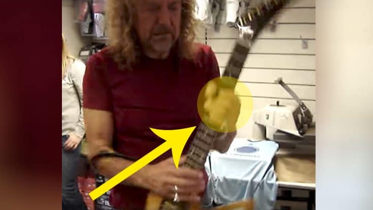 Fan Hands Robert Plant A Guitar- People IMMEDIATELY Start Filming | Society Of Rock Videos