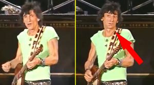 The Rolling Stones’ Ronnie Wood Looks Visibly Annoyed Playing This Song… But Why?