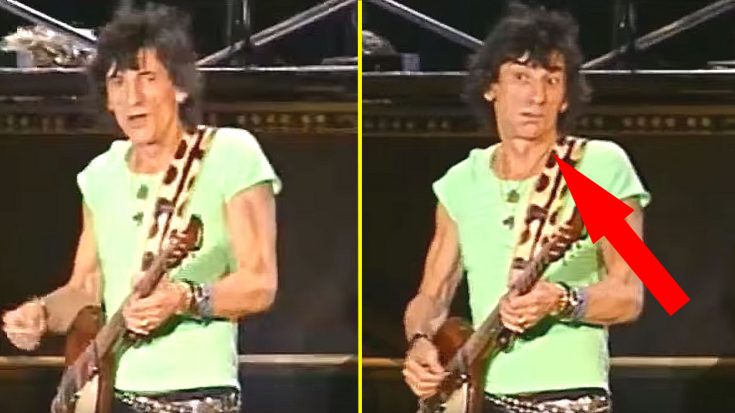 The Rolling Stones’ Ronnie Wood Looks Visibly Annoyed Playing This Song… But Why? | Society Of Rock Videos