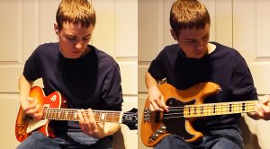 Kid Doubles Down And Shreds Masterful Cover Of Both Guitar And Bass Parts Of Rush’s “2112”!
