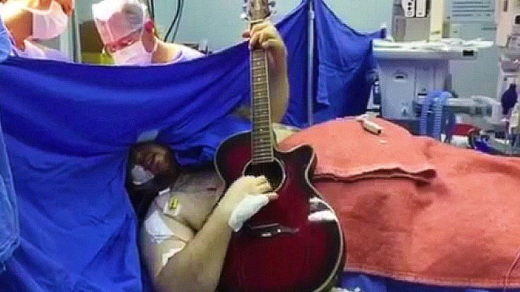Beatles Fan Jams “Yesterday” On Guitar While Undergoing Brain Surgery | Society Of Rock Videos