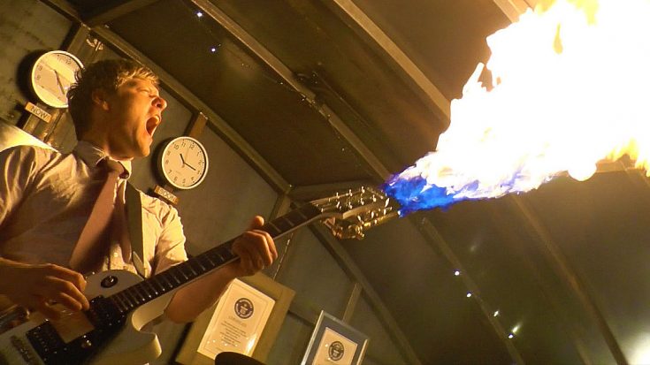 This Dude Actually Turned His Guitar Into A Flamethrower – No, Seriously! | Society Of Rock Videos