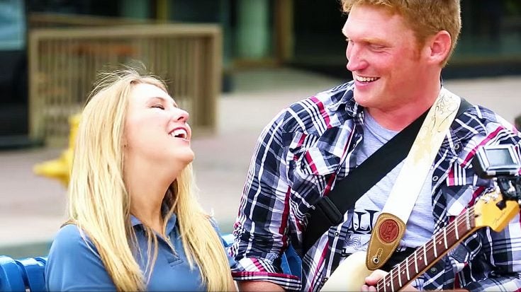 Guy Serenades Woman With Hilarious AC/DC “Thunderstruck” Flash Mob—This Will Make You Smile! | Society Of Rock Videos