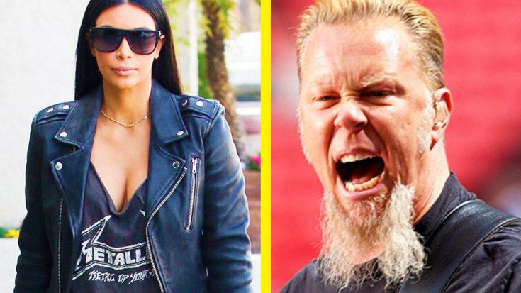 James Hetfield Had Some Harsh Words For Kim Kardashian Wearing A Metallica T-Shirt! | Society Of Rock Videos