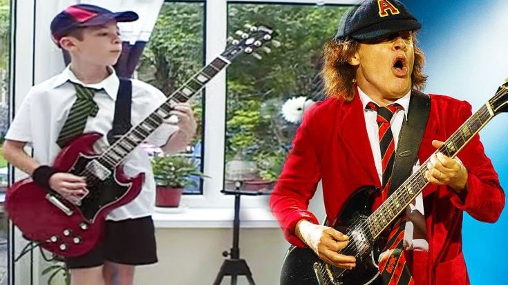 11-Year Old Dresses Up Like Angus Young, And Nails This Perfect AC/DC Guitar Cover! | Society Of Rock Videos