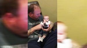 This Baby Cries Every Time Father Stops Playing AC/DC – And It’s Adorable!