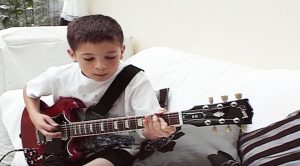 11-Year-Old Boy Plays “Highway To Hell” On Guitar – Sounds Exactly Like Angus Young