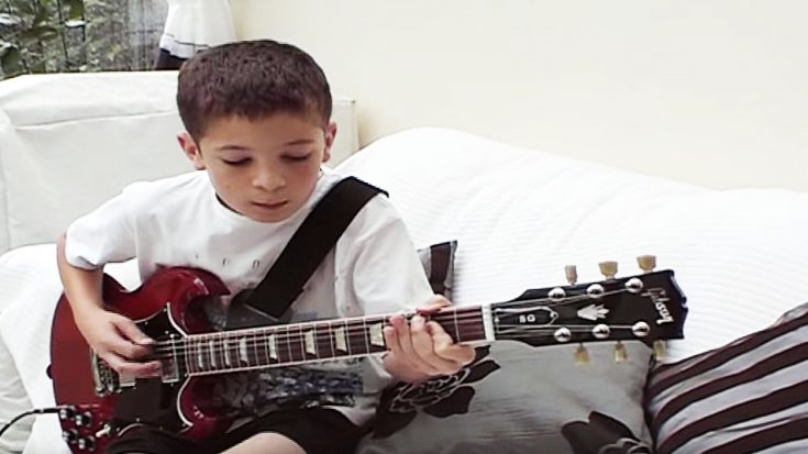 11-Year-Old Boy Plays “Highway To Hell” On Guitar – Sounds Exactly Like Angus Young | Society Of Rock Videos