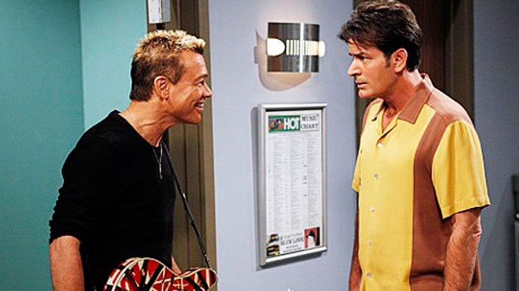 Remember When Eddie Van Halen Stole The Show From Charlie Sheen On ‘Two & A Half Men’? | Relive It Here! | Society Of Rock Videos