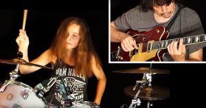 Surf’s Up! Teen Drumming Sensation Joins Her Dad For Rockin’ Cover Of The Surfaris’ “Wipe Out”