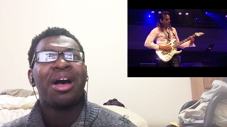 Young Man Nearly Has A Heart Attack Watching Steve Vai Play His Guitar… | Society Of Rock Videos