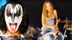 14-Year Old Sina Will Leave You In Awe With Her Phenomenal Chops On This KISS Drum Cover!