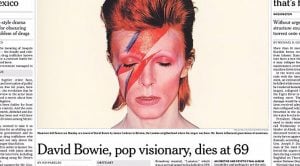 January 10, 2016: David Bowie Dies At 69, And His Death Sends Shockwaves Across The World