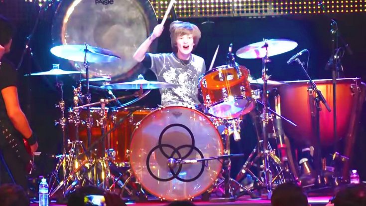 13-Year Old Joins Led Zeppelin Cover Band On Stage—Steals Show With Ridiculous Drumming Skills! | Society Of Rock Videos